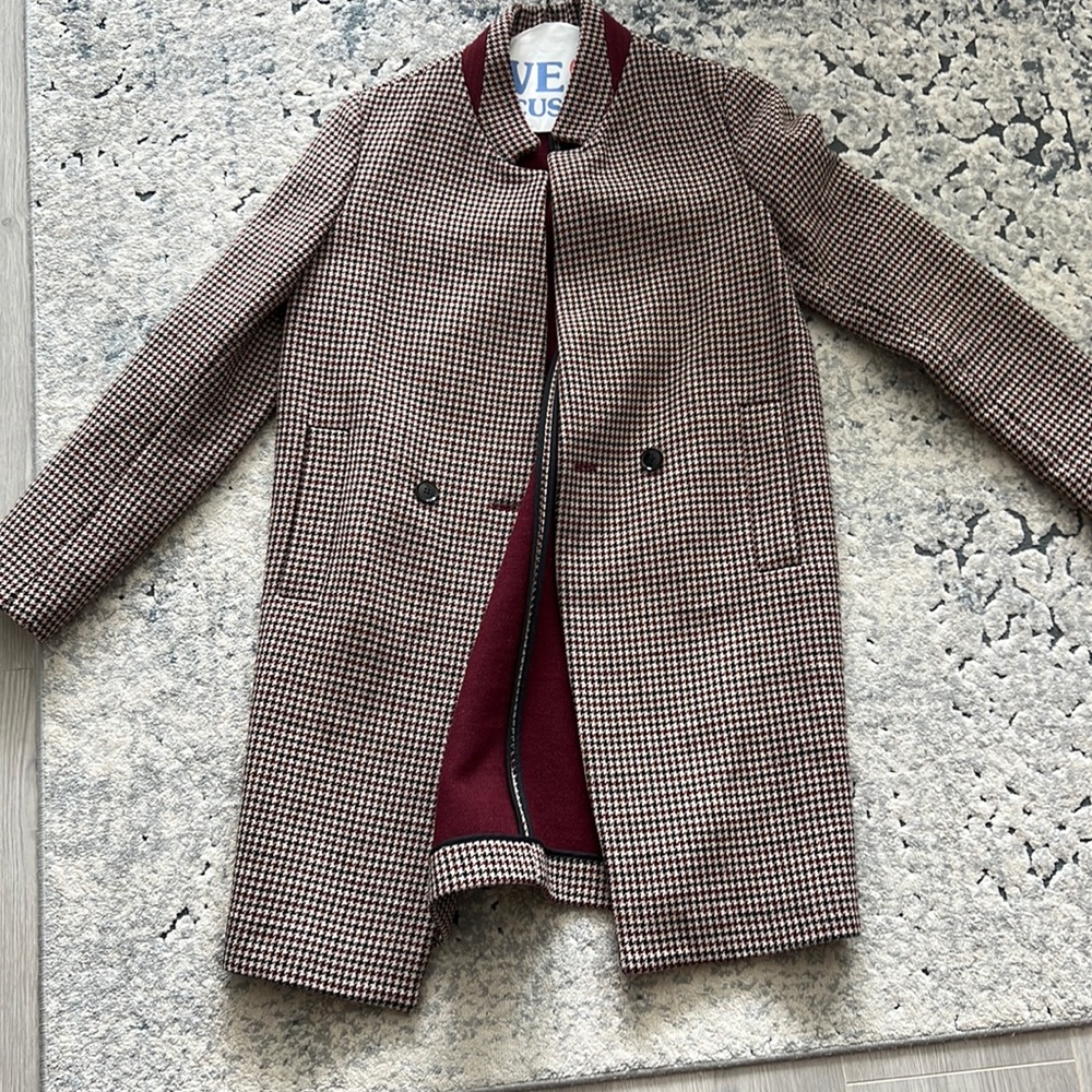 Zara plaid coat!